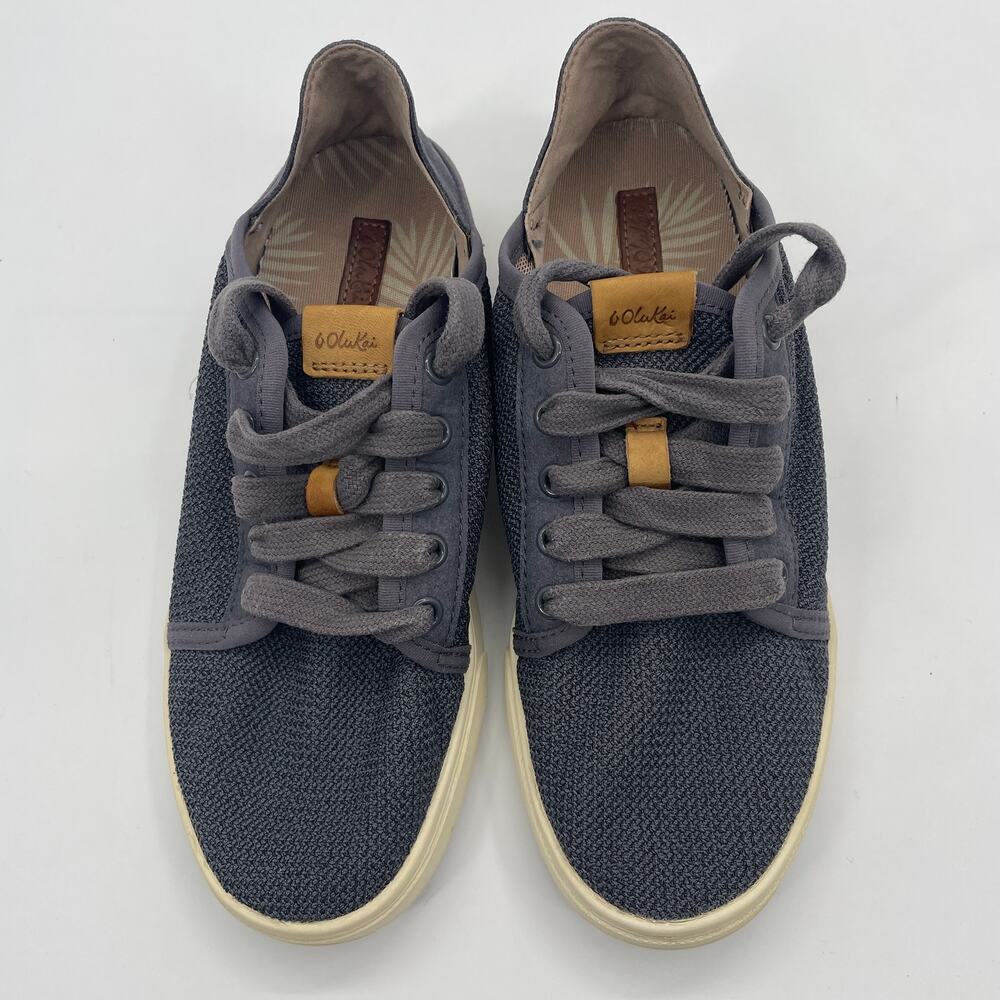 OLUKAI Pehuea Li Sneaker Womens Size 6.5 Blue Collapsible Heel Knit Casual Shoe
